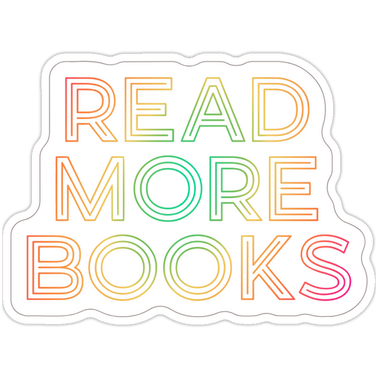 Read More Books Rainbow Sticker